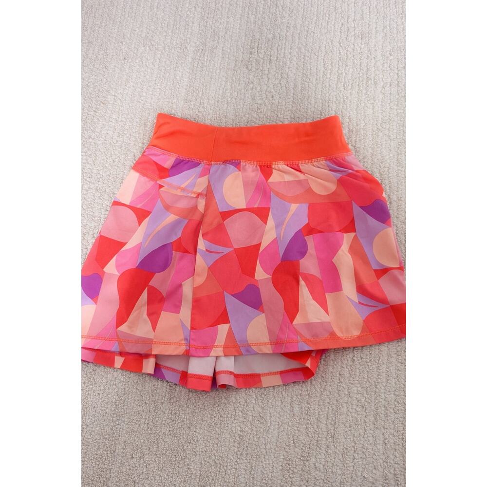 All in Motion Girls Athletic Skort Size 10/12 Large Skirt with Shorts colorful